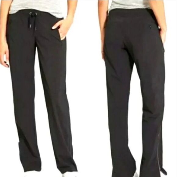 Athleta Black City Track Pants 6 - Picture 1 of 8